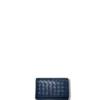 Bottega Veneta Intrecciato Leather Compact Wallet Navy