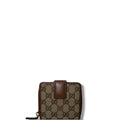 Gucci Canvas Compact GG Wallet Brown