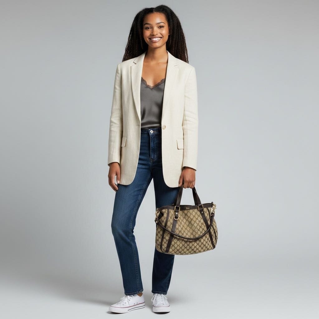 Gucci GG Abbey Canvas Convertible Hobo Brown Large