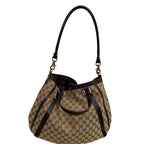Gucci GG Abbey Canvas Convertible Hobo Brown Large