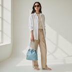Bottega Veneta Intrecciato Julie Leather Hobo Bag Blue