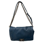 Chanel Reverso Boy Flap Bag Ocean Blue Medium