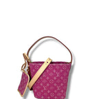 Louis Vuitton All In BB Denim Tote Handbag Pink