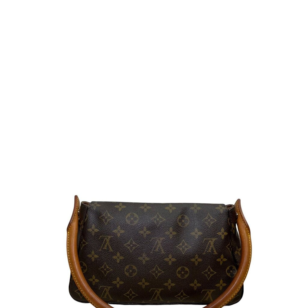 Louis Vuitton Looping Canvas Shoulder Bag Monogram Mini
