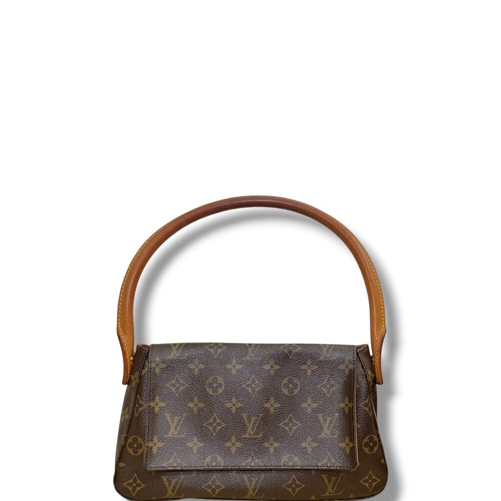 Louis Vuitton Looping Canvas Shoulder Bag Monogram Mini