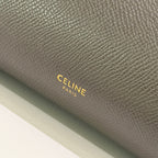 CELINE MICRO LUGGAGE HANDBAG GREY CALFSKIN LEATHER