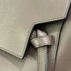 CELINE MICRO LUGGAGE HANDBAG GREY CALFSKIN LEATHER
