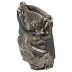 Handbag Designer By Coach In Silver, Size:Large