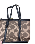 Handbag Designer By Coach In Brown, Size:Large