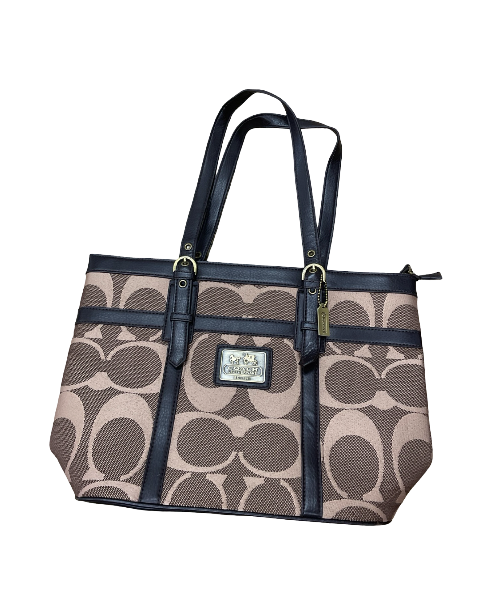 Handbag Designer By Coach In Brown, Size:Large
