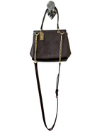 Crossbody Designer By Coach In Maroon, Size:Small