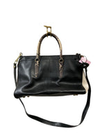 Handbag Designer By Coach In Black & White, Size:Medium