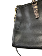 Handbag Designer By Coach In Black & White, Size:Medium