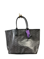 Handbag Designer By Michael Kors In Black & Grey, Size:Medium