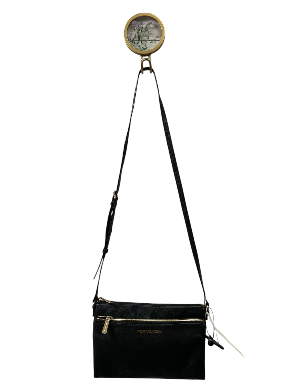 Crossbody Designer By Michael Kors In Black, Size:Medium