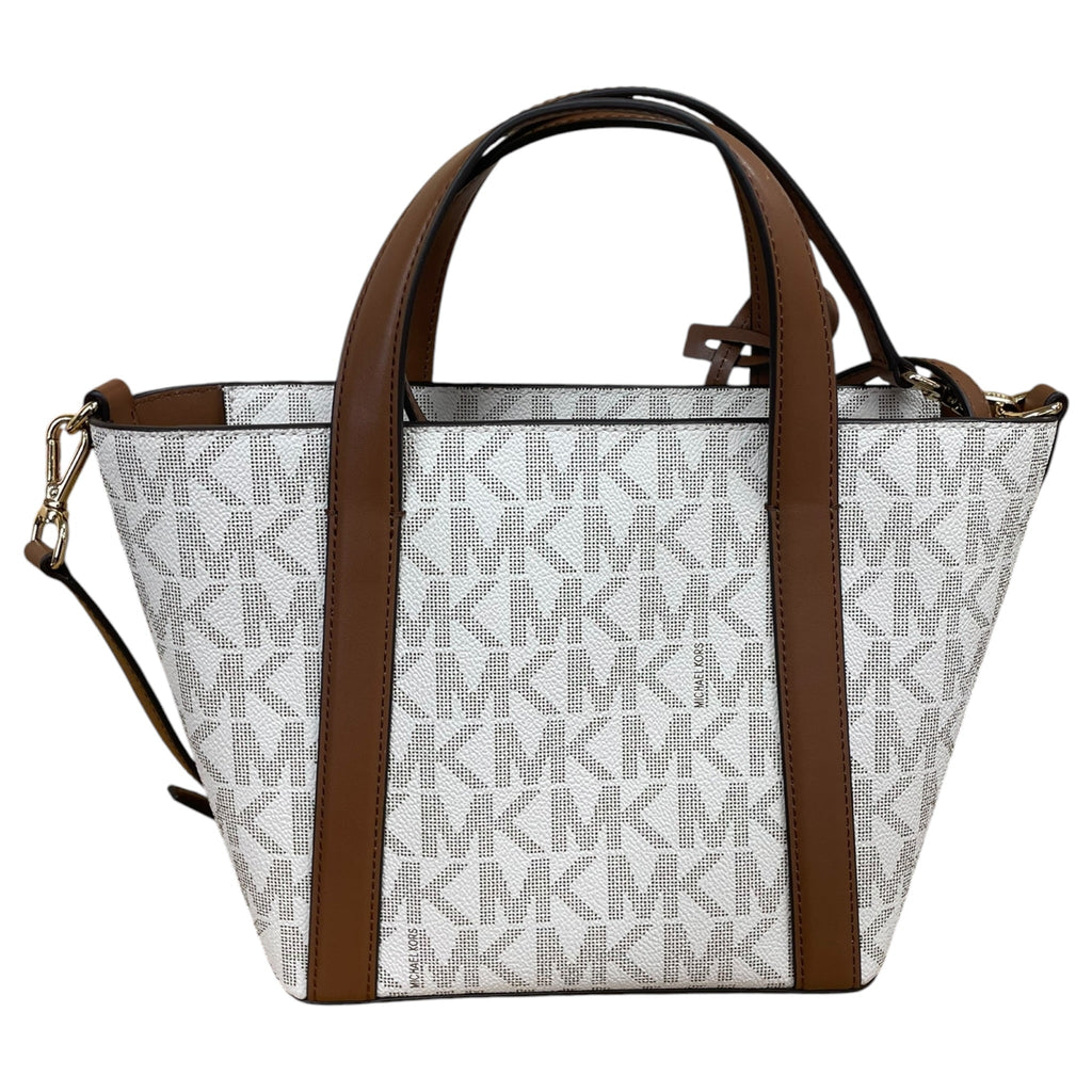 Crossbody Designer By Michael Kors In Cream, Size:Medium