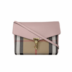 Burberry House Check Macken Leather Crossbody