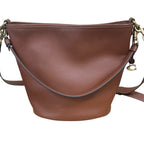 Handbag Designer By Coach In Brown, Size:Large