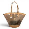 Yves Saint Laurent Panier Vinyl Oatmeal Tote