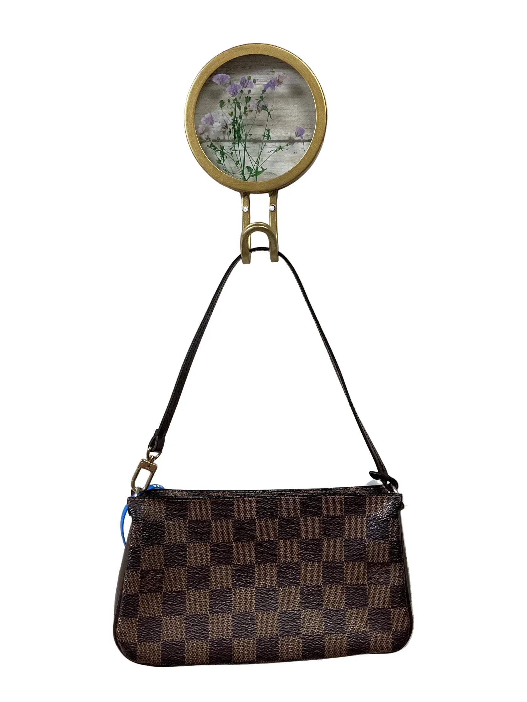 Handbag Luxury Designer By Louis Vuitton In Brown, Size:Small