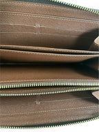 Wallet Luxury Designer By Louis Vuitton In Brown & Gold, Size:Large