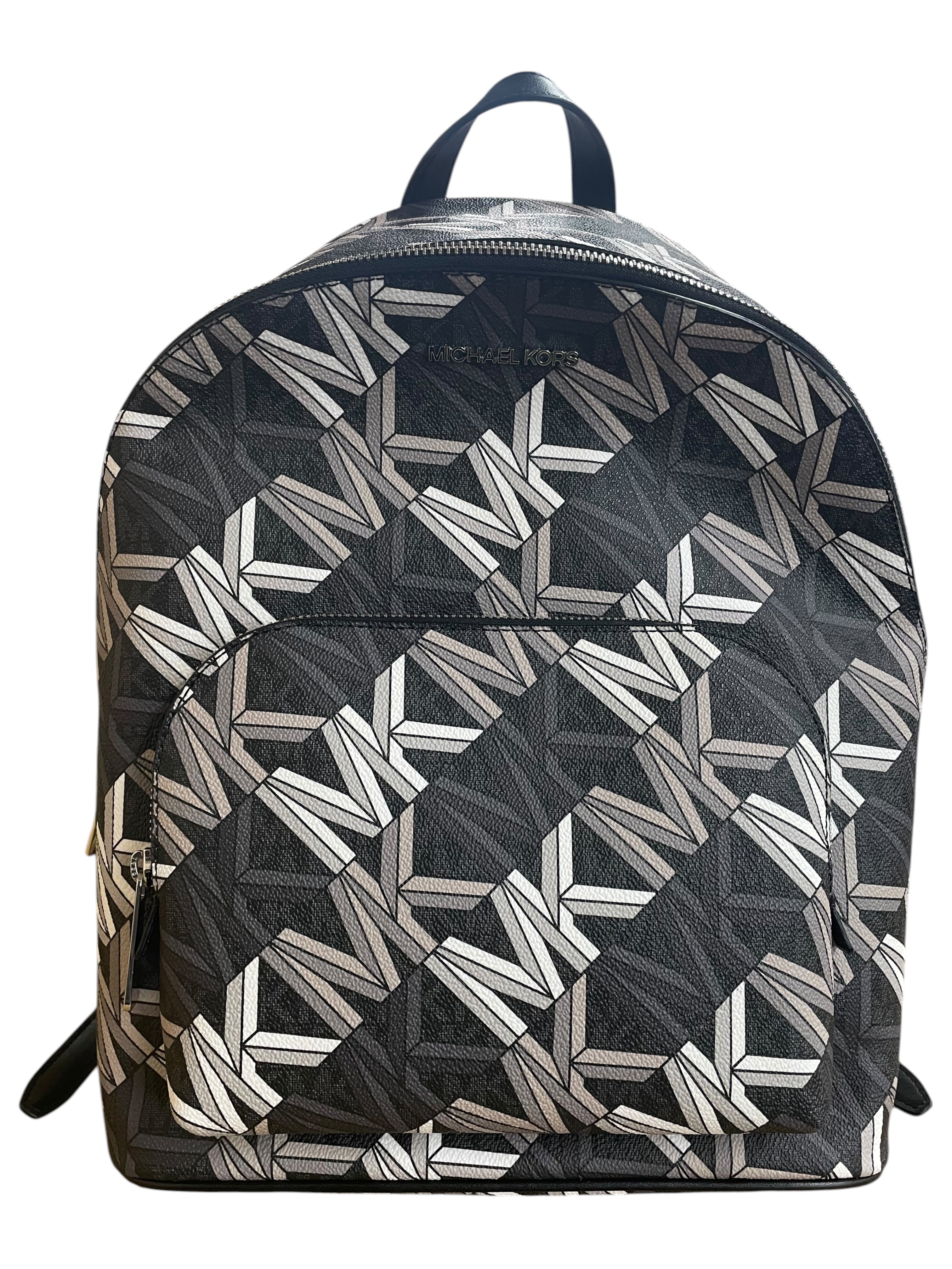 Backpack Designer By Michael Kors In Black & Grey, Size:Medium