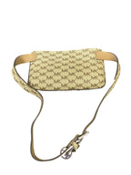 Belt Bag Designer By Michael Kors In Tan & White, Size:Small