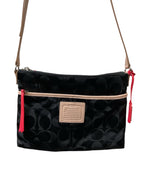 Handbag Designer By Coach In Black & Cream, Size:Small