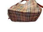 Handbag Luxury Designer By Burberry In Plaid Pattern, Size:Large