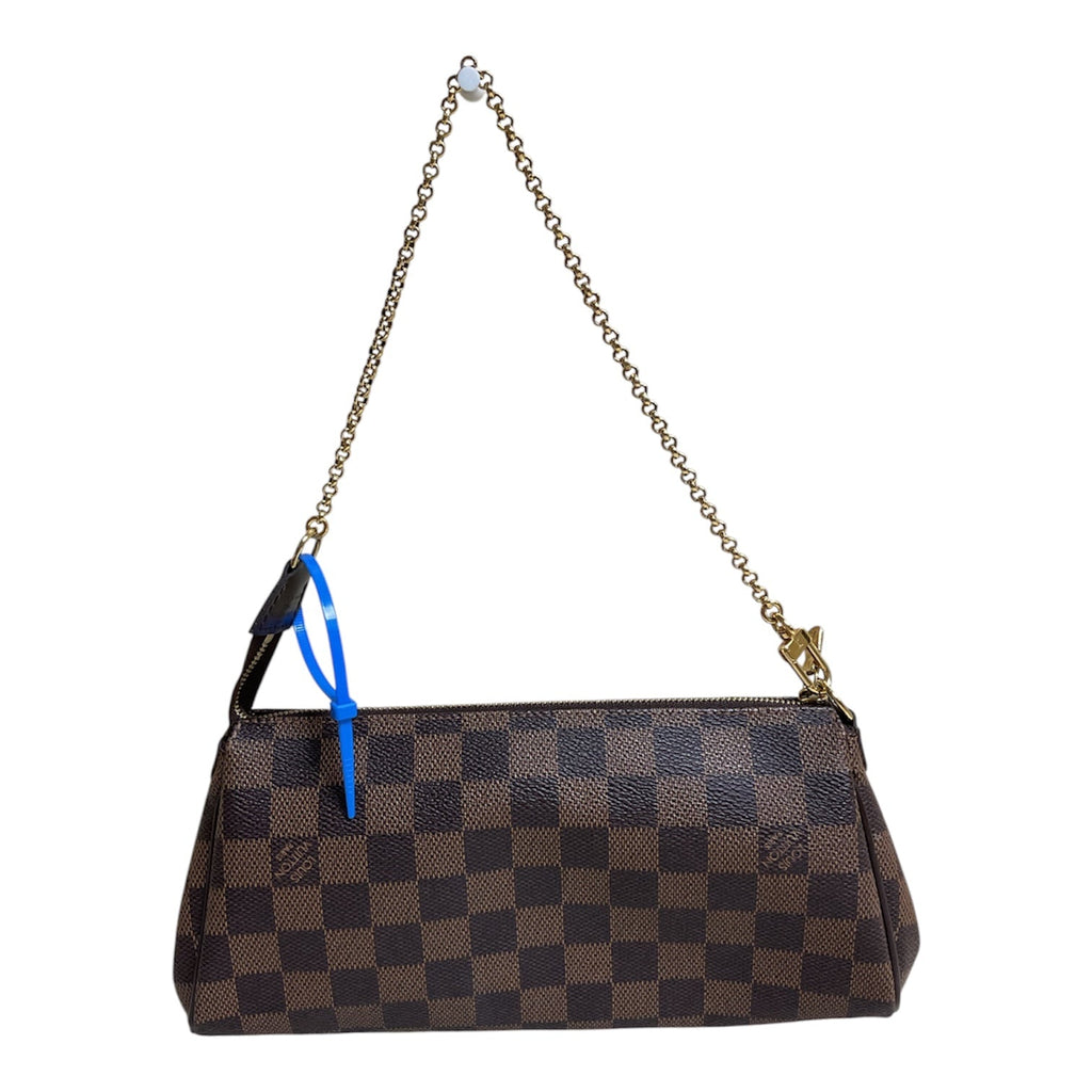 Handbag Luxury Designer By Louis Vuitton In Brown & Gold, Size:Small