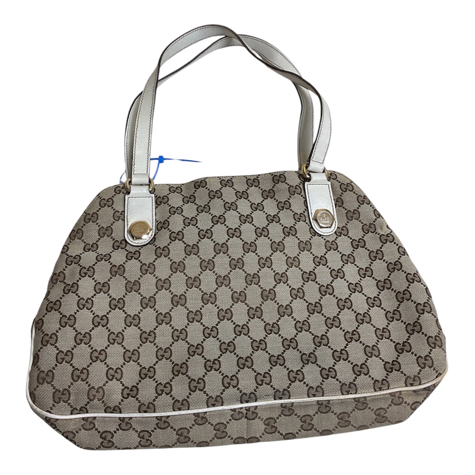 Handbag Luxury Designer By Gucci In Beige, Size:Large