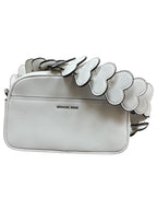 Crossbody Designer By Michael Kors In White, Size:Small