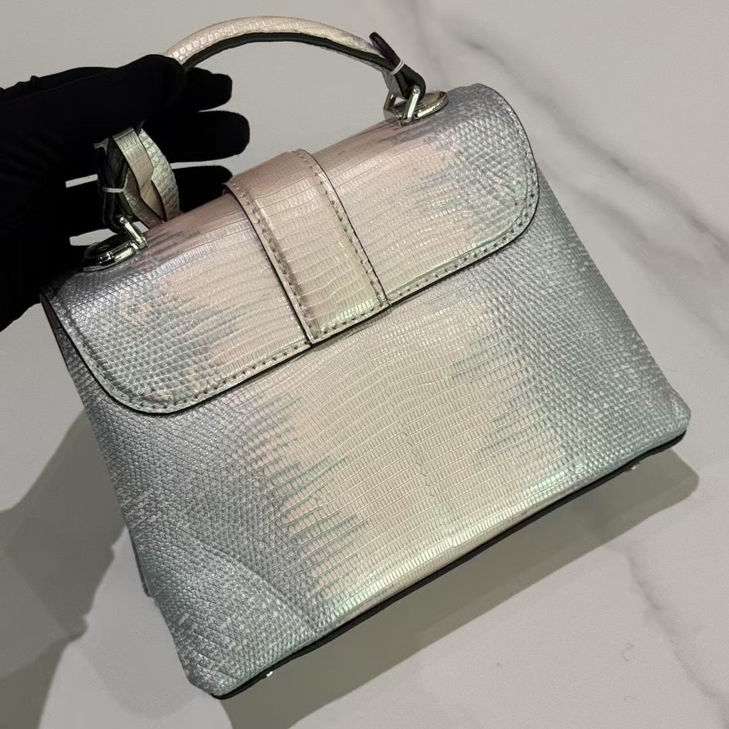 LOUIS VUITTON ROSE DES VENTS MINI GRADIENT LIZARD LEATHER GREY PINK – BRAND NEW WITH STICKERS