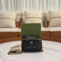 GUCCI GG MATELASSÉ BLACK MINI COSMETIC CASE