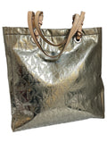 Handbag Designer By Michael Kors In Silver, Size:Large