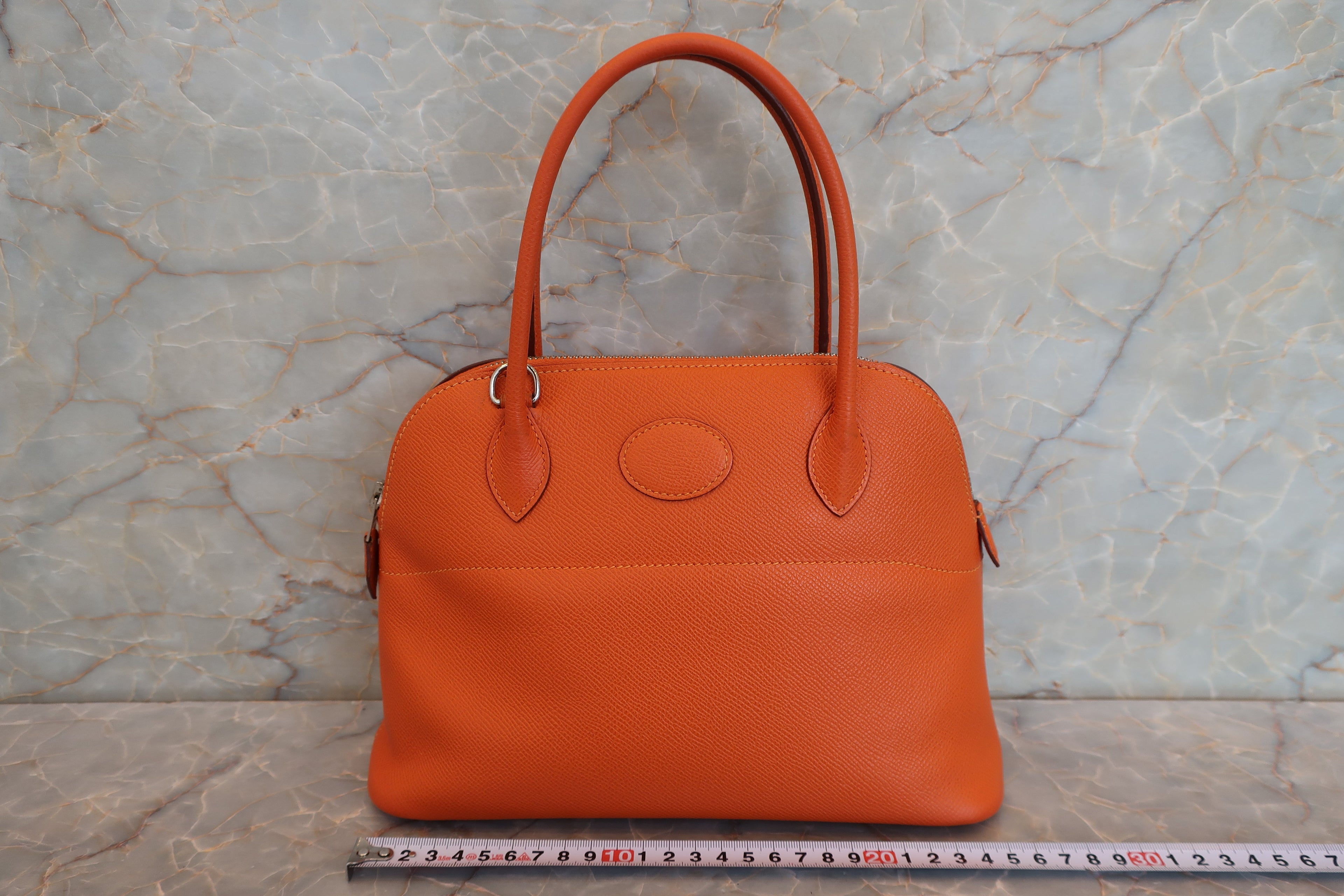 HERMES／エルメス ボリード27 ヴォーエプソン オレンジ □R刻印 ショルダーバッグ 700100069