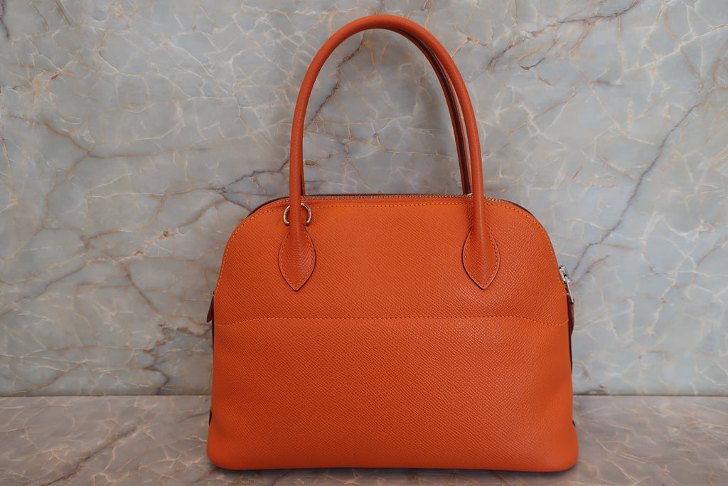 HERMES／エルメス ボリード27 ヴォーエプソン オレンジ □R刻印 ショルダーバッグ 700100069
