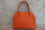 HERMES／エルメス ボリード27 ヴォーエプソン オレンジ □R刻印 ショルダーバッグ 700100069