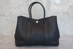 HERMES／エルメス ガーデンパーティＴＰＭ ネゴンダ ブラック □N刻印 トートバッグ 800040171