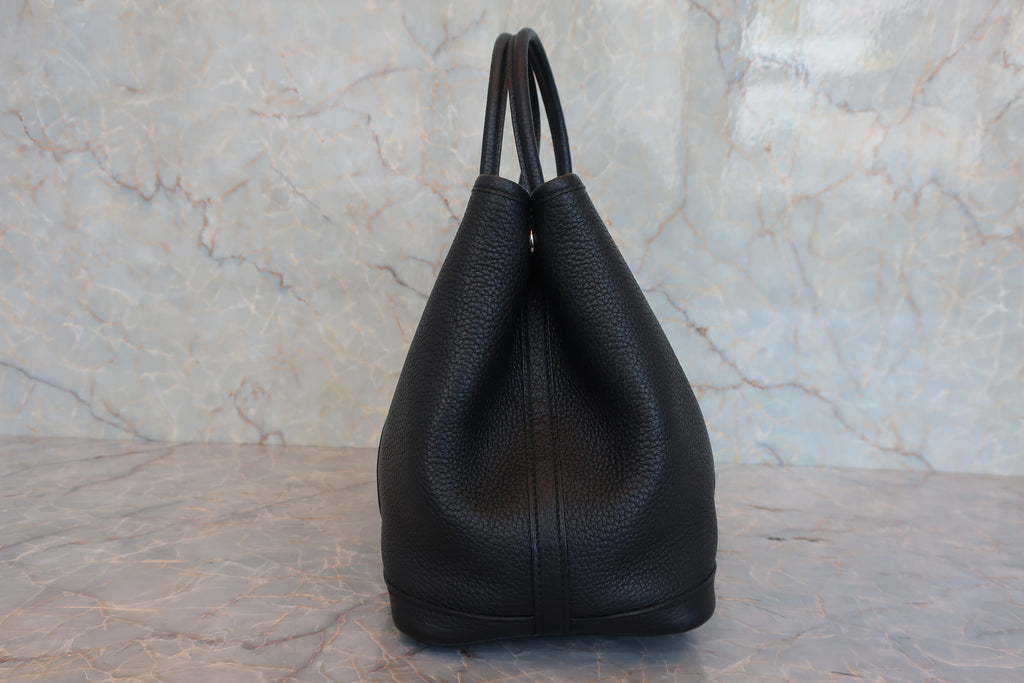 HERMES／エルメス ガーデンパーティＴＰＭ ネゴンダ ブラック □N刻印 トートバッグ 800040171