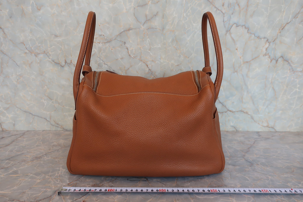 HERMES／エルメス リンディ34 トリヨンクレマンス ゴールド □R刻印 ショルダーバッグ 800030076
