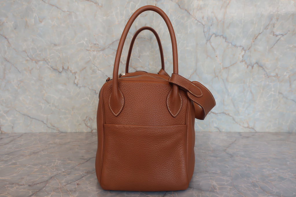 HERMES／エルメス リンディ34 トリヨンクレマンス ゴールド □R刻印 ショルダーバッグ 800030076