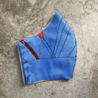 Hermes Les Folies Du Ciel Silk Scarf Face Mask