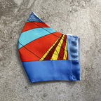 Hermes Les Folies Du Ciel Silk Scarf Face Mask