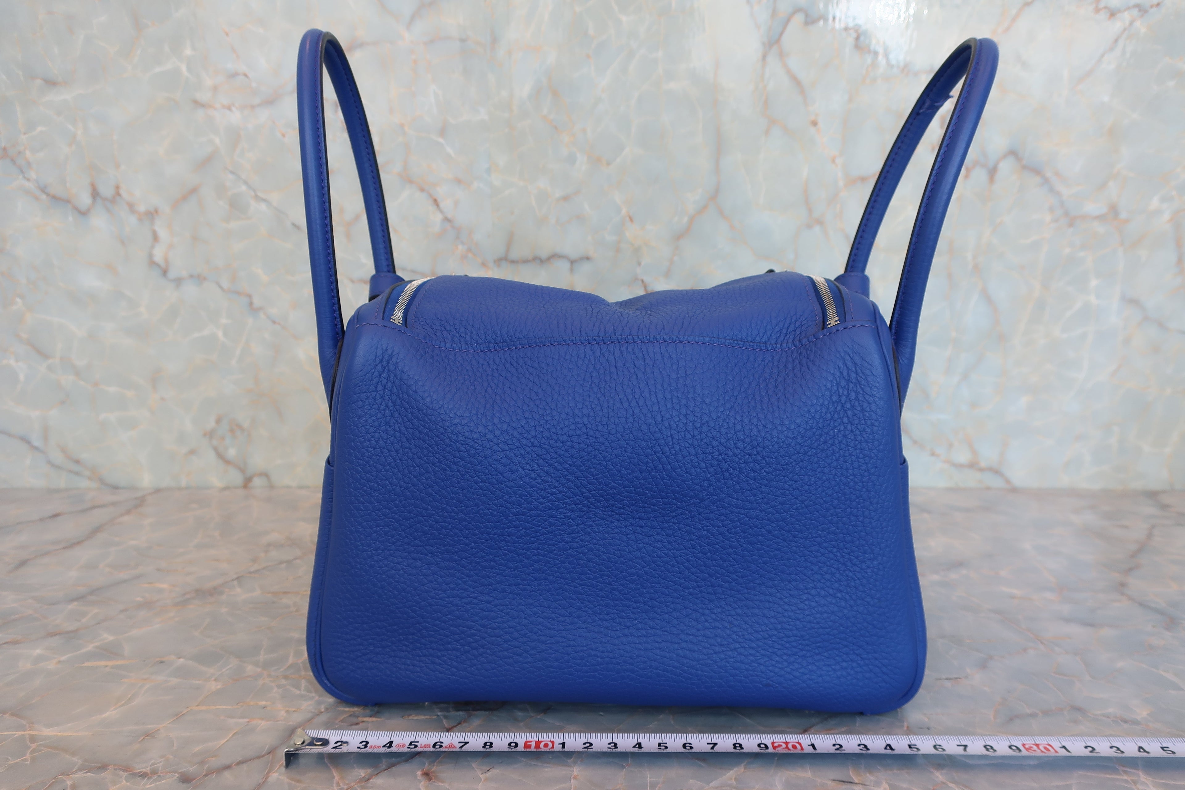HERMES／エルメス リンディ26 トリヨンクレマンス ブルーエレクトリック U刻印 ショルダーバッグ 800040154