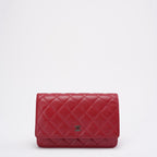 Chanel Red Lambskin Wallet on Chain (WOC) 2011