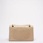Chanel Vintage Beige Small Classic Double Flap Bag 1994
