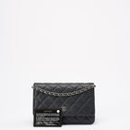 Chanel Black Caviar Leather Wallet on Chain(WOC) 2020