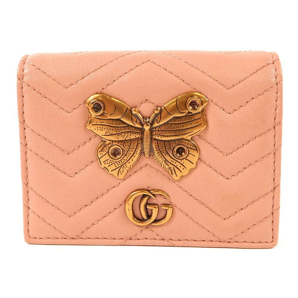 GUCCI GG Marmont Wallet Dusty Pink