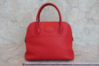 HERMES／エルメス ボリード31 トリヨンクレマンス ルージュガランス □I刻印 ショルダーバッグ 800040127